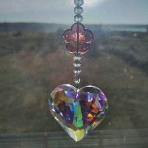 Crystal Heart Sun Catcher